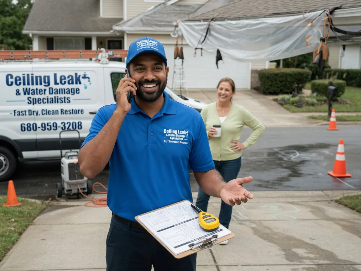 Ceiling Leak Cleanup Brookside, DE FAQs